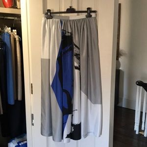 Giorgio Armani silk skirt with Giorgio’s face